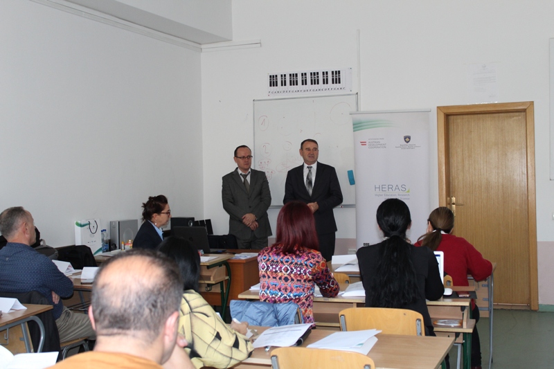 HERAS organized a two-day training on “Project Cycle Management” for the academic staff of the University of Peja “Haxhi Zeka”