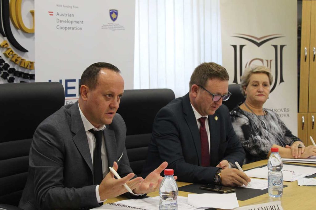 On 30 September 2021, HERAS Plus conducted the first workshop in the context of expertise support that the Project is offering to the University “Fehmi Agani” in Gjakova (UFAGJ)