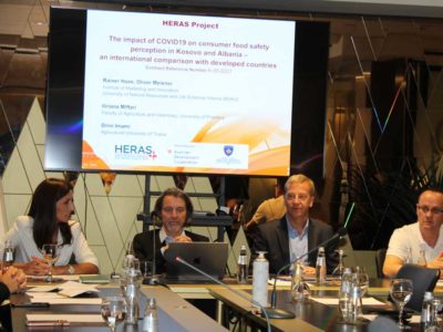 “The impact of COVID19 on consumer food safety perception in Kosovo and Albania – an international comparison with developed countries” roundtable by Research Grant Project