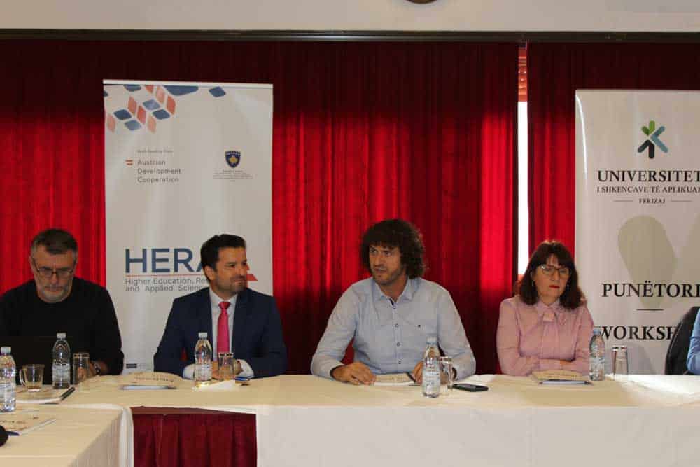 On 03 to 05 November 2022, the HERAS Plus project supported the University of Applied Sciences in Ferizaj (UASF) to conduct a 3-day workshop in the process of preparing for institutional accreditation.
