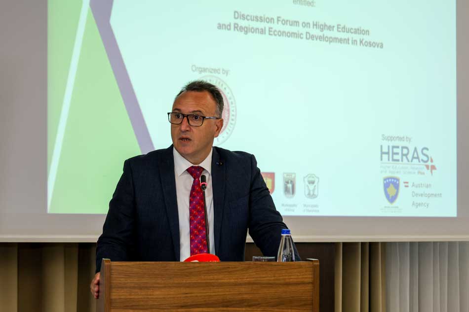 On 14-15 September 2023, HERAS Plus supported the University of ‘Haxhi Zeka’ (UHZ) to organize the first conference of the Regional Economic Forum Dukagjini (FERD)
